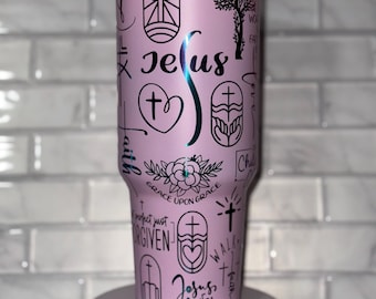 Christian Tumbler: Inspirational Bible Verses, 40oz Travel Mug