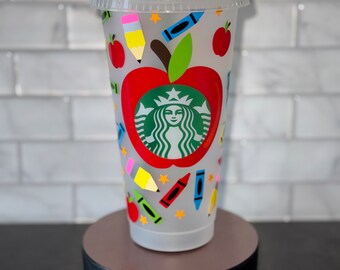 Teacher Cold Cup | Starbucks | Authentic | Teacher appreciation gift | Reusable | Tumbler | personalize | Student Gift |