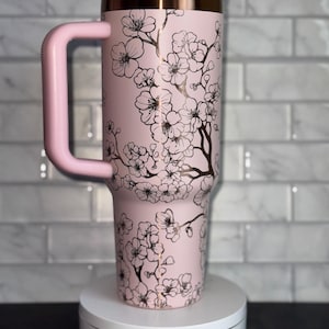 Pink stanley 40oz tumbler cherry blossom - Etsy 日本