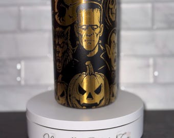 Spooky Halloween Tumbler, Engrave Ghost design, Hot and Cold Cup, Vampire, Pumpkin, which Tumbler