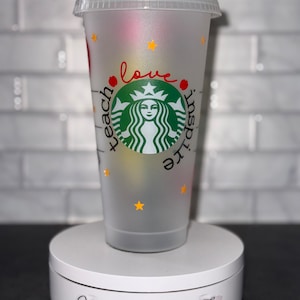 Personalisierte Lehrer Kalttasse: Starbucks inspiriert Schüler Geschenk