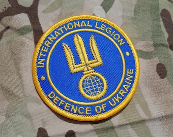 Ukraine International Support Legion Embroidered Patch - Original Blue