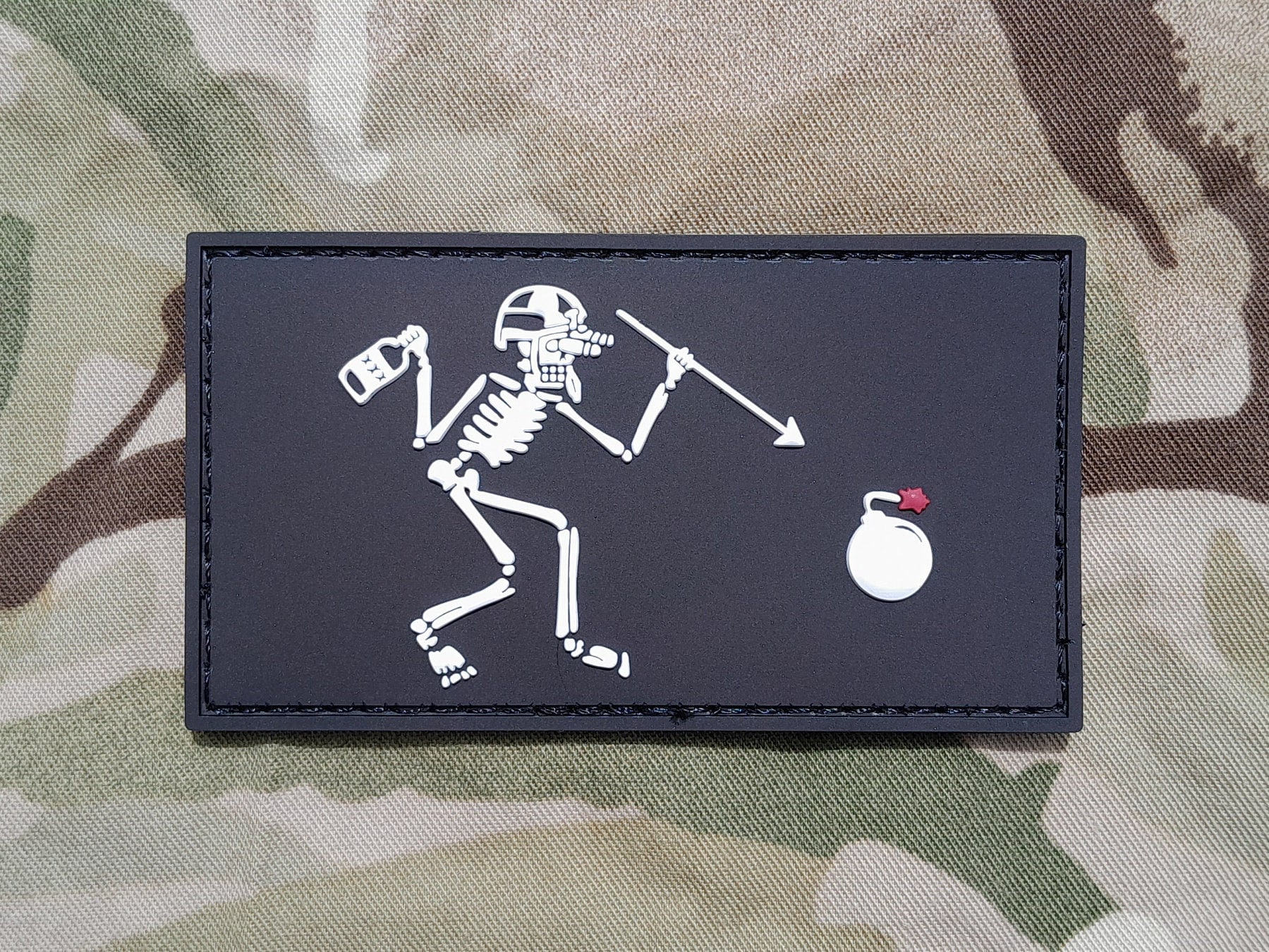 Patch USN EOD Smaltimento Ordigni – Gruppo Uno, Ricamo, Gancio E Iron-On, Nuovo - Foto 2