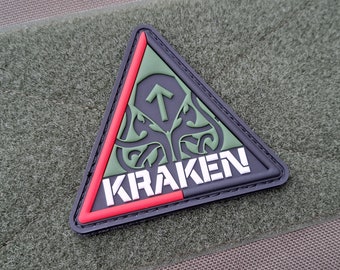 Ukrainischer Kraken Oktopus Rising Abyss Spezieller 3D PVC Patch - Ukraine Einheit Moral Unterstützung Cthulhu