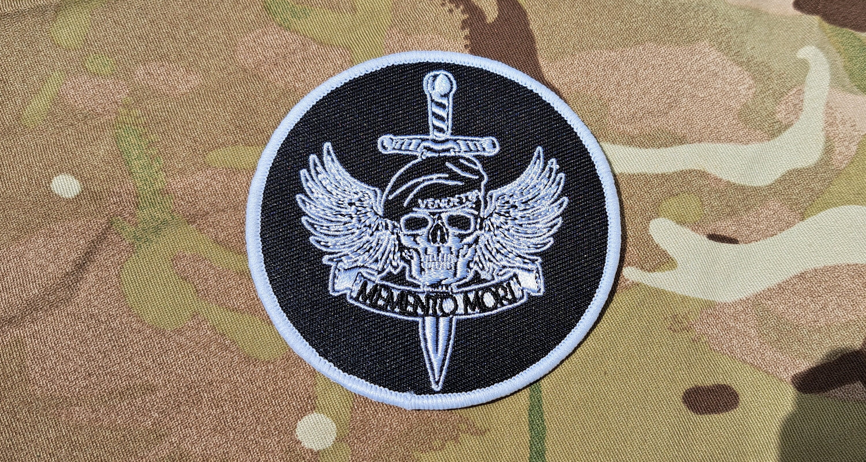 Memento Mori John Hitman V2 TT Range Embroidery Morale Patch La - Foto 9