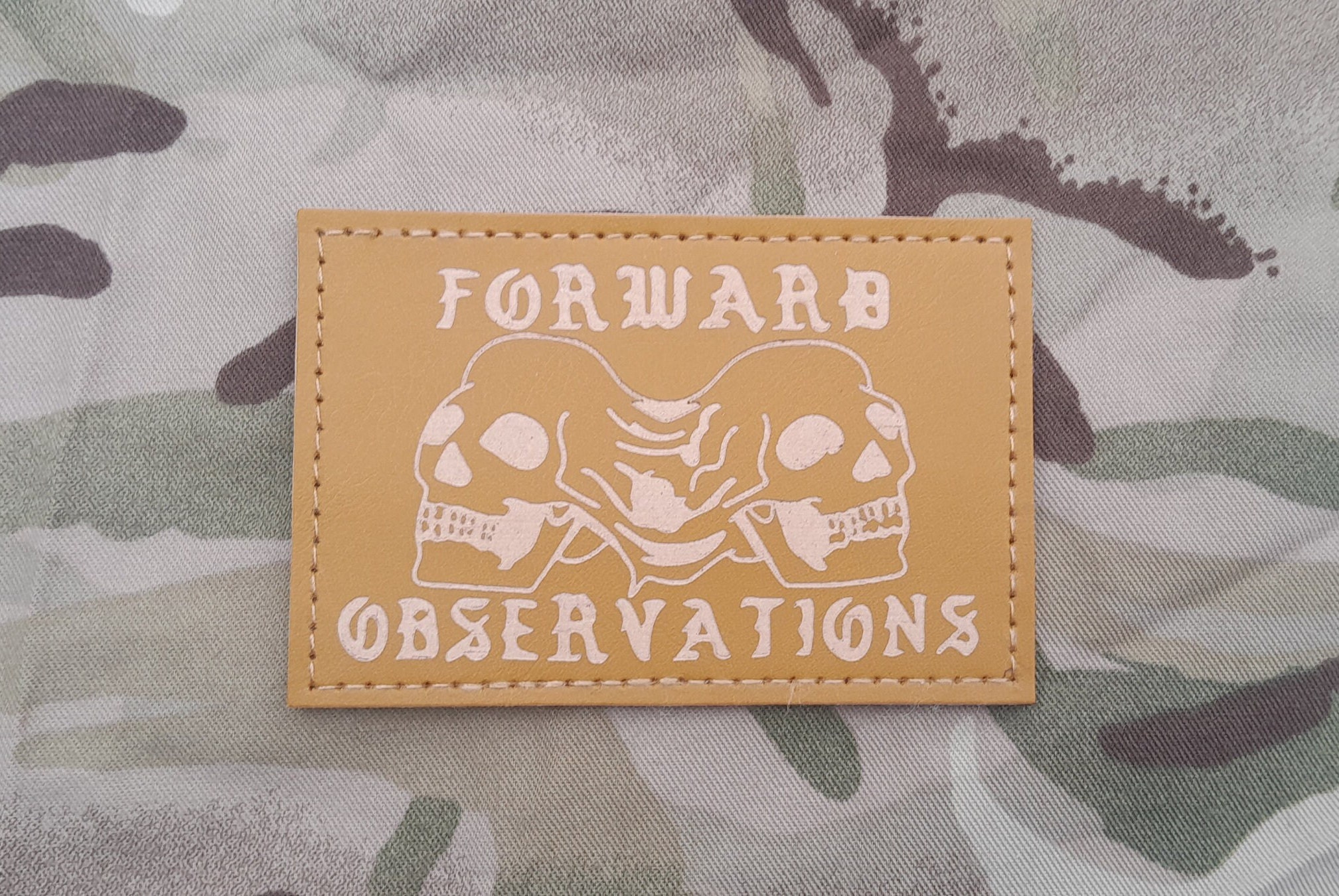 実物　FOG x Bald Bros レザーパッチ FORWARD OBSERVATIONS x BALD BROS LEATHER REAPER PATCH