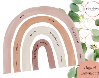 Deep Breathing for Children | Breathing Technique | Calming Corner | Kids Mindfulness | Anxiety Relief | Calming Strategy | DIGITAL DOWNLOAD
