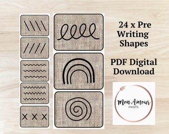 Pre-Writing Lines | Mark Making | Fine Motor Skills | Tracing Activity | EYFS Continuous Provision | Natural Classroom | DIGITAL DOWNLOAD
