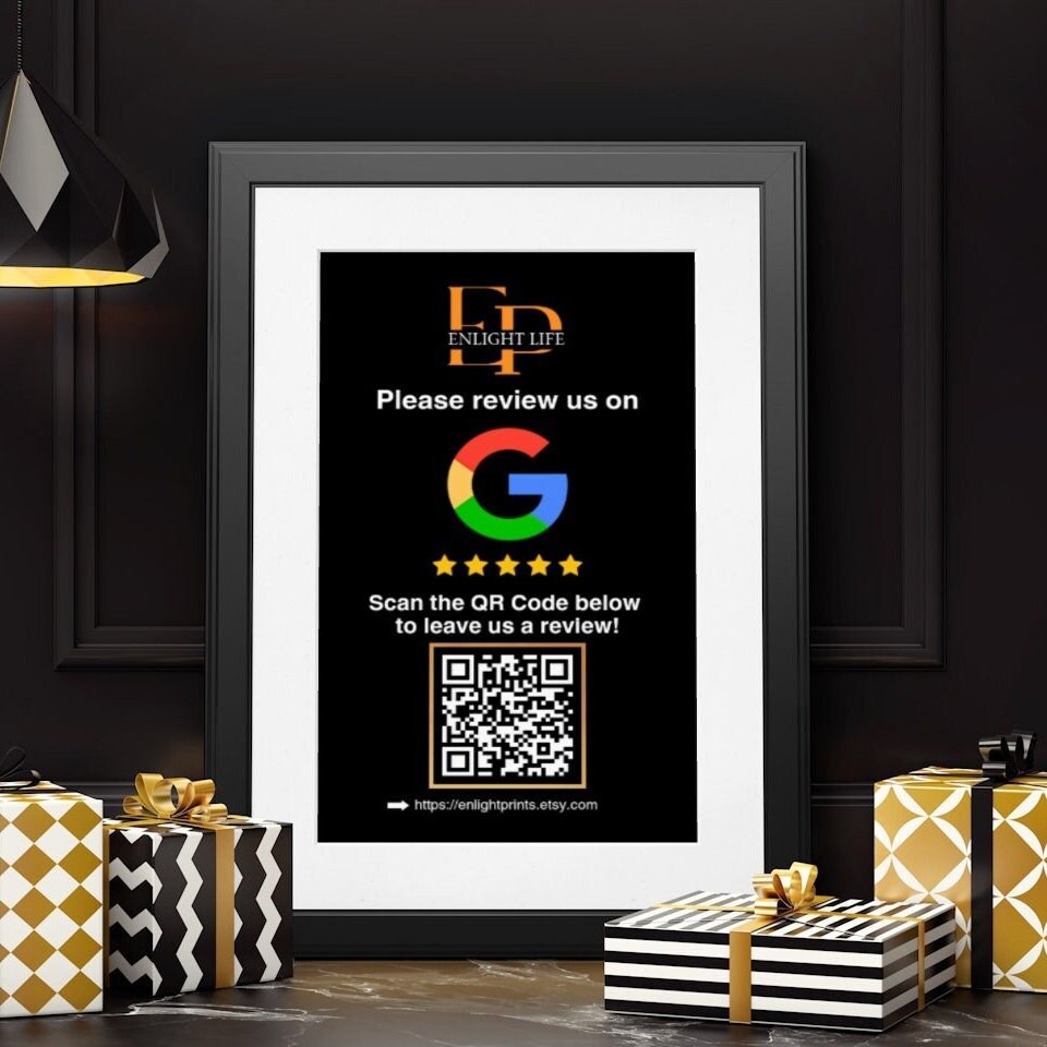 Google Review Card Google Review Sign Leave Us Review Template Digital ...