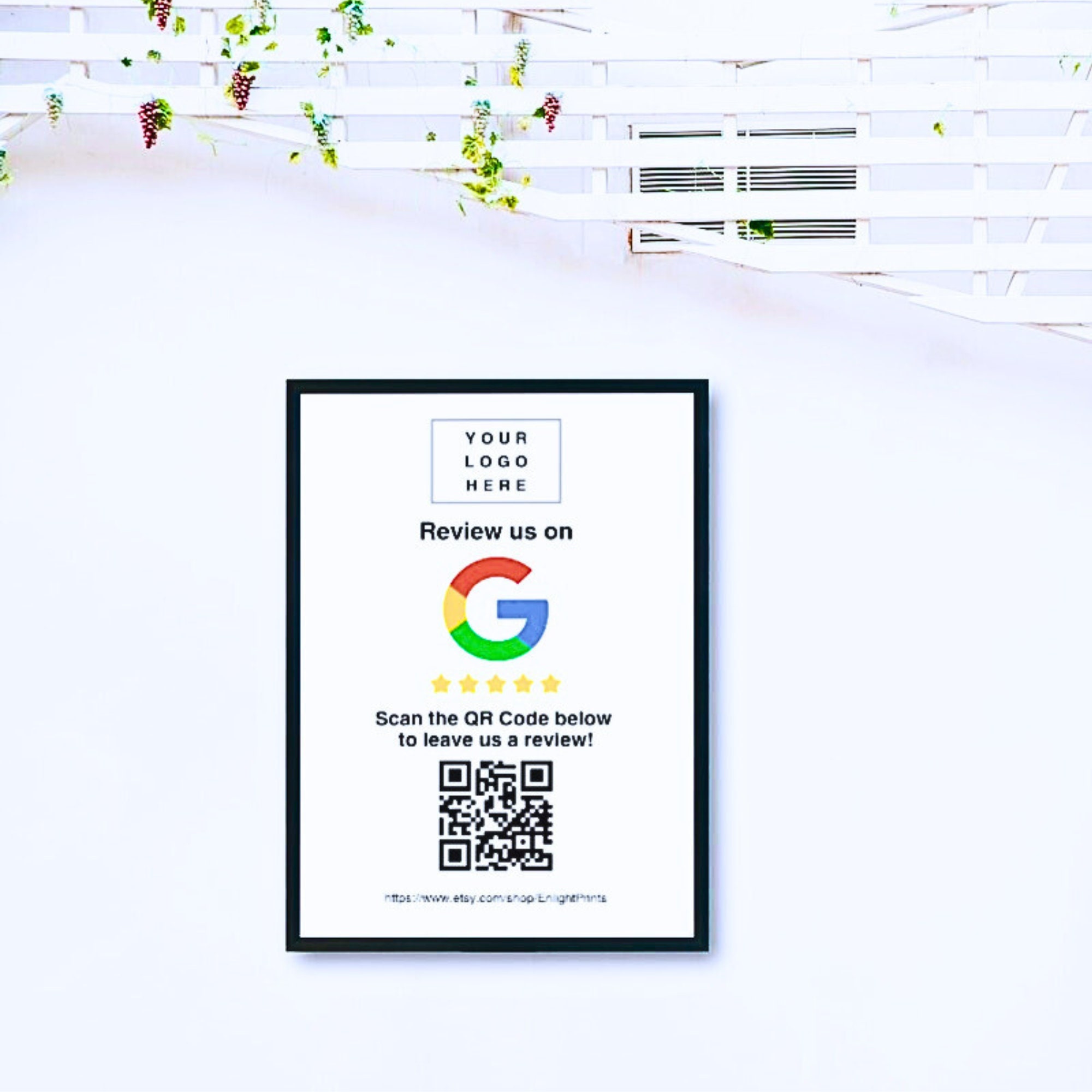 Google Review Card Google Review Sign Leave Us Review Template Digital ...
