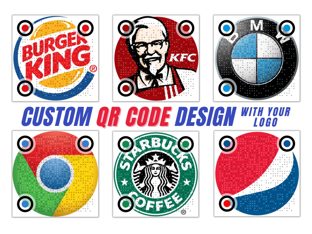 Custom QR Code, Qr Code With Logo (PNG, SVG) - Etsy