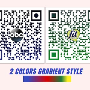 Custom QR Code, Qr Code With Logo (PNG, SVG) - Etsy