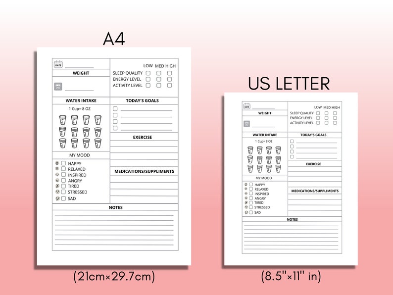 Gastric Sleeve Journal Printable Bariatric Surgery Planner Etsy Australia
