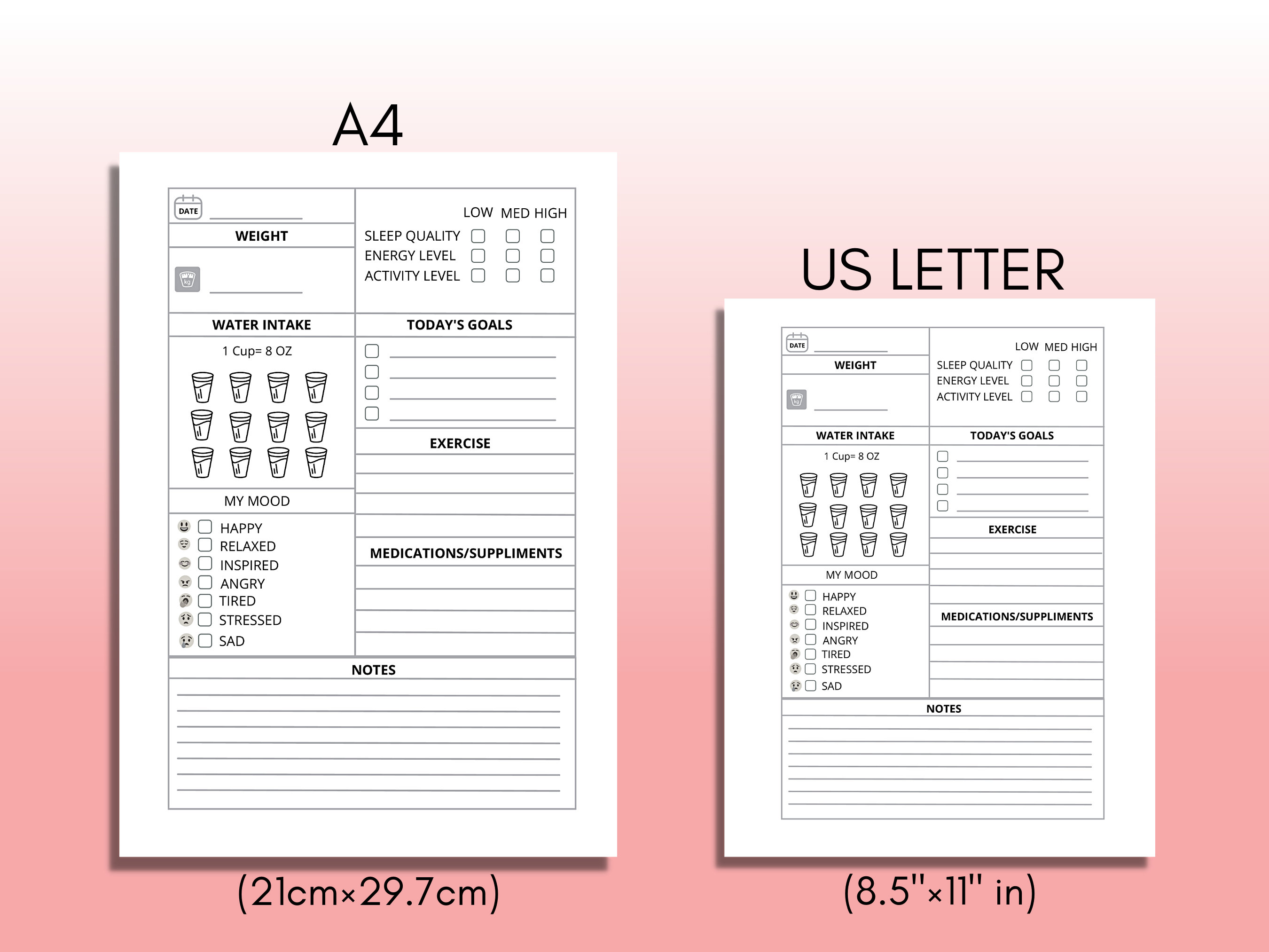 Gastric Sleeve Journal Printable Bariatric Surgery Planner Etsy