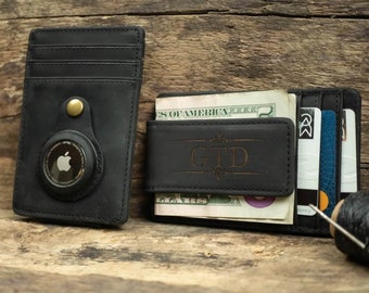 Personalized Mens Money Clip Wallet, Good Gifts, Custom Money Clip Wallet, Card Holder,