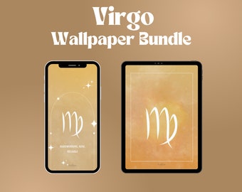 Virgo Lockscreen Digital Download | Zodiac Symbols | INSTANT Downloadable Background | iPhone and iPad Wallpaper Bundle | Custom IOS