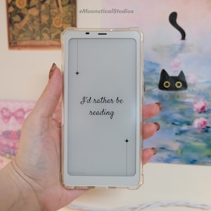 I'd Rather Be Reading Palma Wallpaper | E-Reader Background | Book Aesthetic