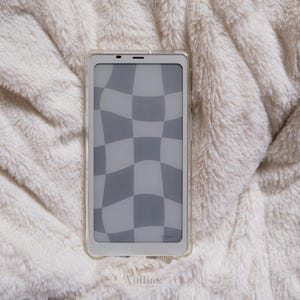 Checkered Boox Palma Wallpaper | E-Reader Background | Retro Aesthetic