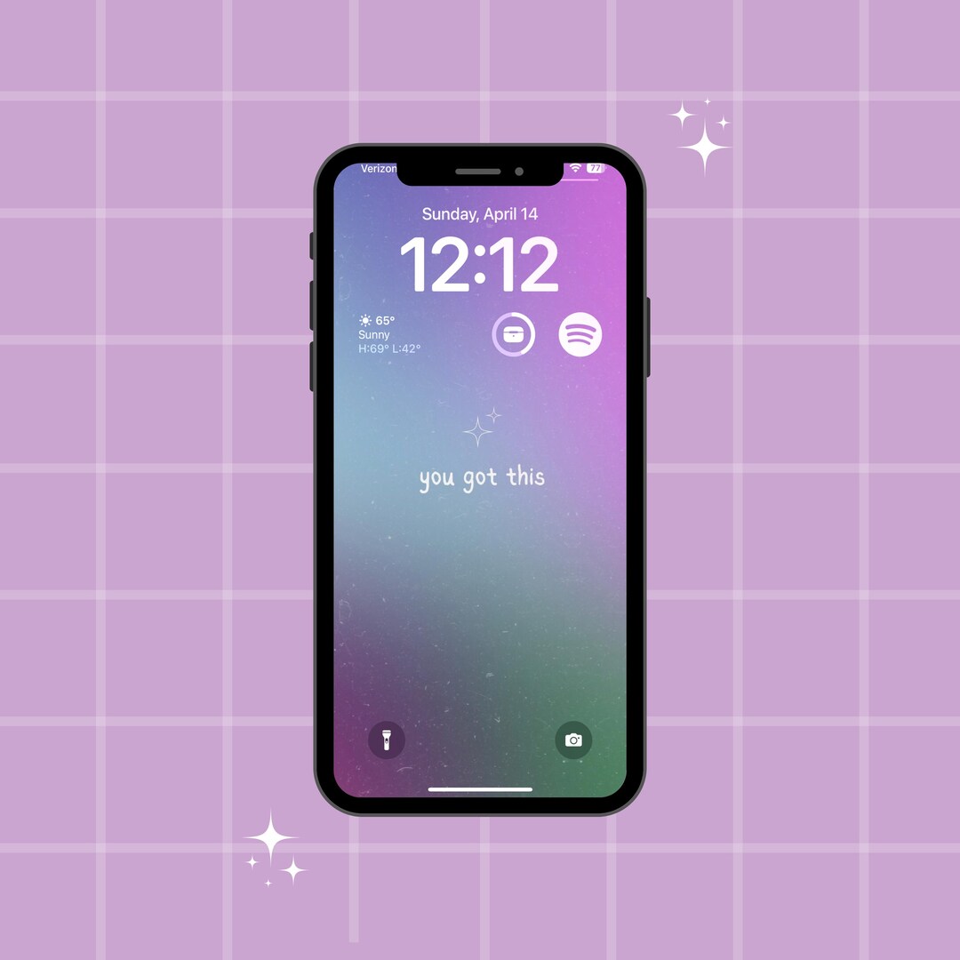 Positive Saying Lock Screen | Chic Aesthetic Background | You Got This ...