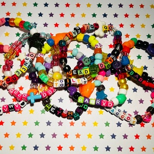 CUSTOM!! Silly ADULT Kandi Bracelet *TRACKING*
