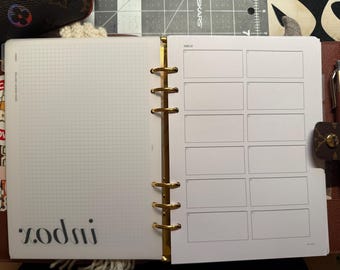 Planner Inbox Insert Inbox Printable Planner Insert A5 | Inbox Tracker, PDF Inbox Template ...