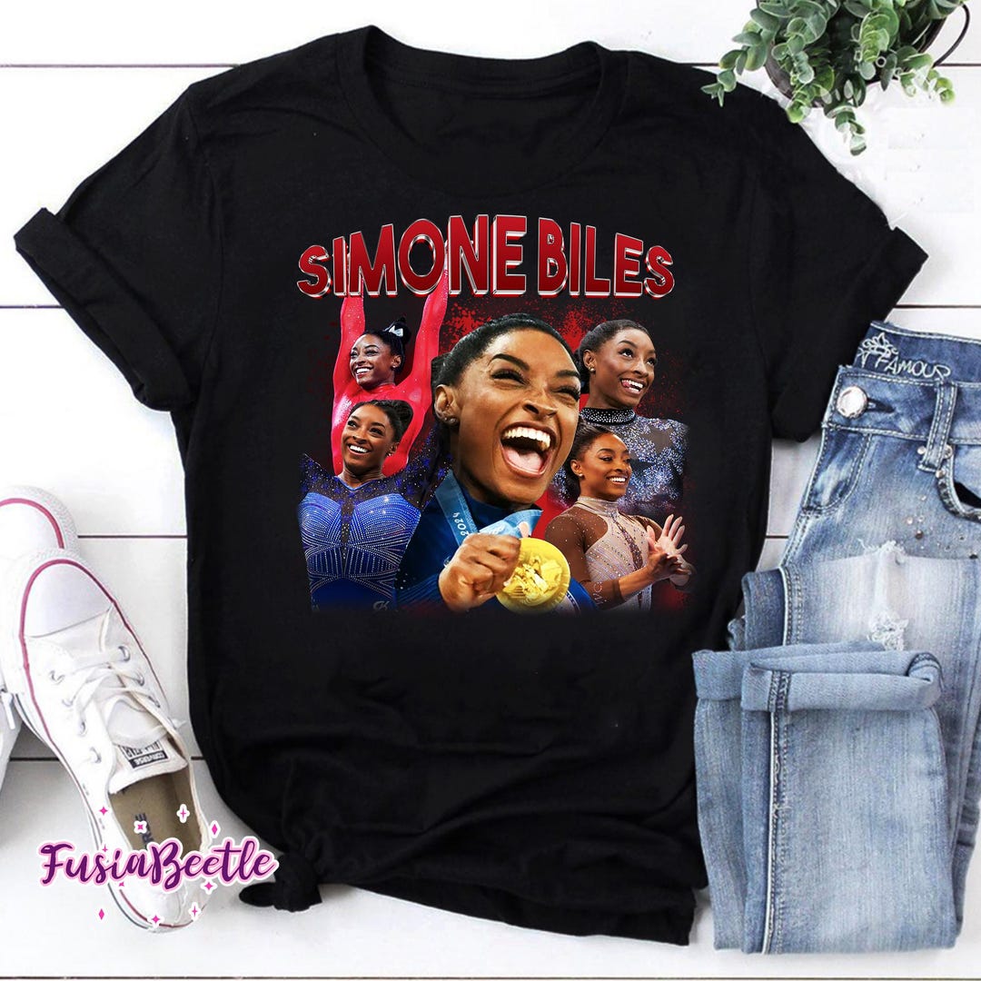 Simone Biles Bootleg Vintage Retro 90s Shirt, Simone Goat Tee, Olympian ...