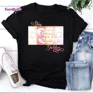 Stay Golden Version The Golden Girls Vintage T-Shirt, Golden Girls Shirt, Golden Girls Lover Shirt, Stay Golden Shirt, Golden Friendship