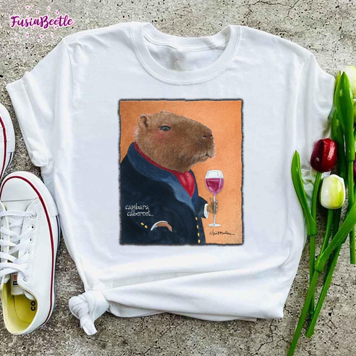 Vtg 90s Will Bullas See Otters T-Shirt Pop Art Funny USA All