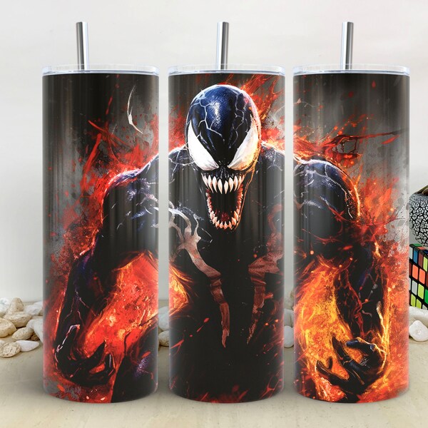 Venom tumbler design, 20 oz skinny tumbler design, sublimation image, tumbler wrap, Venom cup, Venom sublimation, tumbler design, 20oz