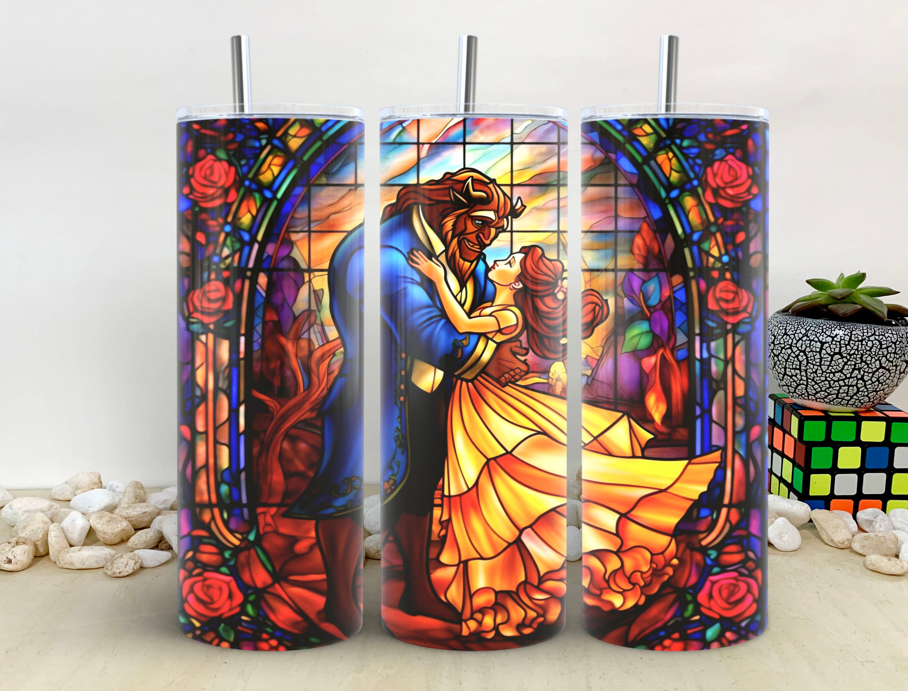 Stained Glass Beast Tumbler – Studio SixtyOne