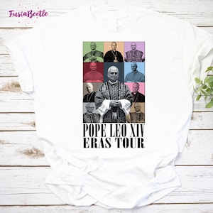 Pope Leo XIV Eras Tour Shirt, Leo XIV New Pope Tee, The 14th Vatican Shirt, American Pope Hoodie, Robert Prevost Tee, New Catholic Pope Gift