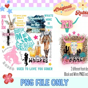 Disegni di sublimazione PNG di musica country di Kane Brown per magliette, design di maglietta da cowgirl, png western, concerto country alla moda, png sublimato