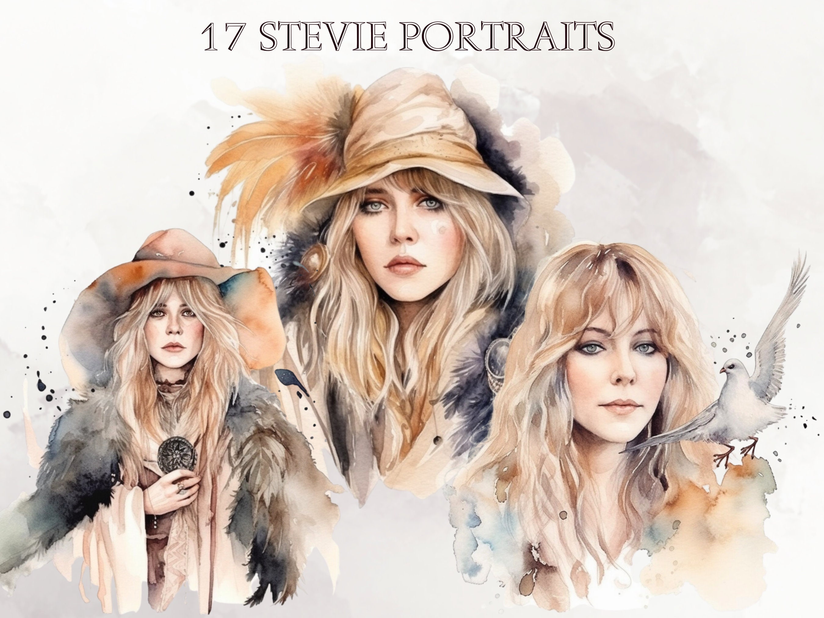 Stevie Nicks Png Stevie Nicks Sublimation Watercolor Stevie - Etsy ...