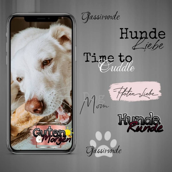 35 INSTAGRAM STORY STICKERS l Dog l Hund l Hunde l Pet l Haustier