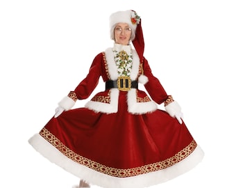 Victorian mrs store claus costume