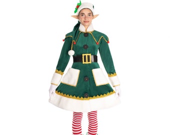 Elf Girl Fabulous S-M handmade high-quality Christmas costume set for a professional entertainer for a Christmas party and theme party