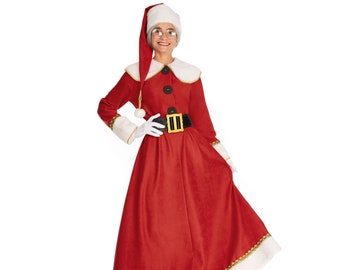 Mrs. Claus Red handmade high-quality Christmas costume set for a professional entertainer for a Christmas party and theme party