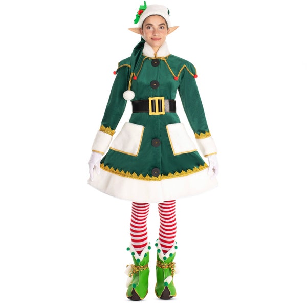 Disfraz de Navidad Elf Girl Fabulous S-M hecho a mano de alta calidad para un animador profesional para una fiesta de Navidad y una fiesta temática