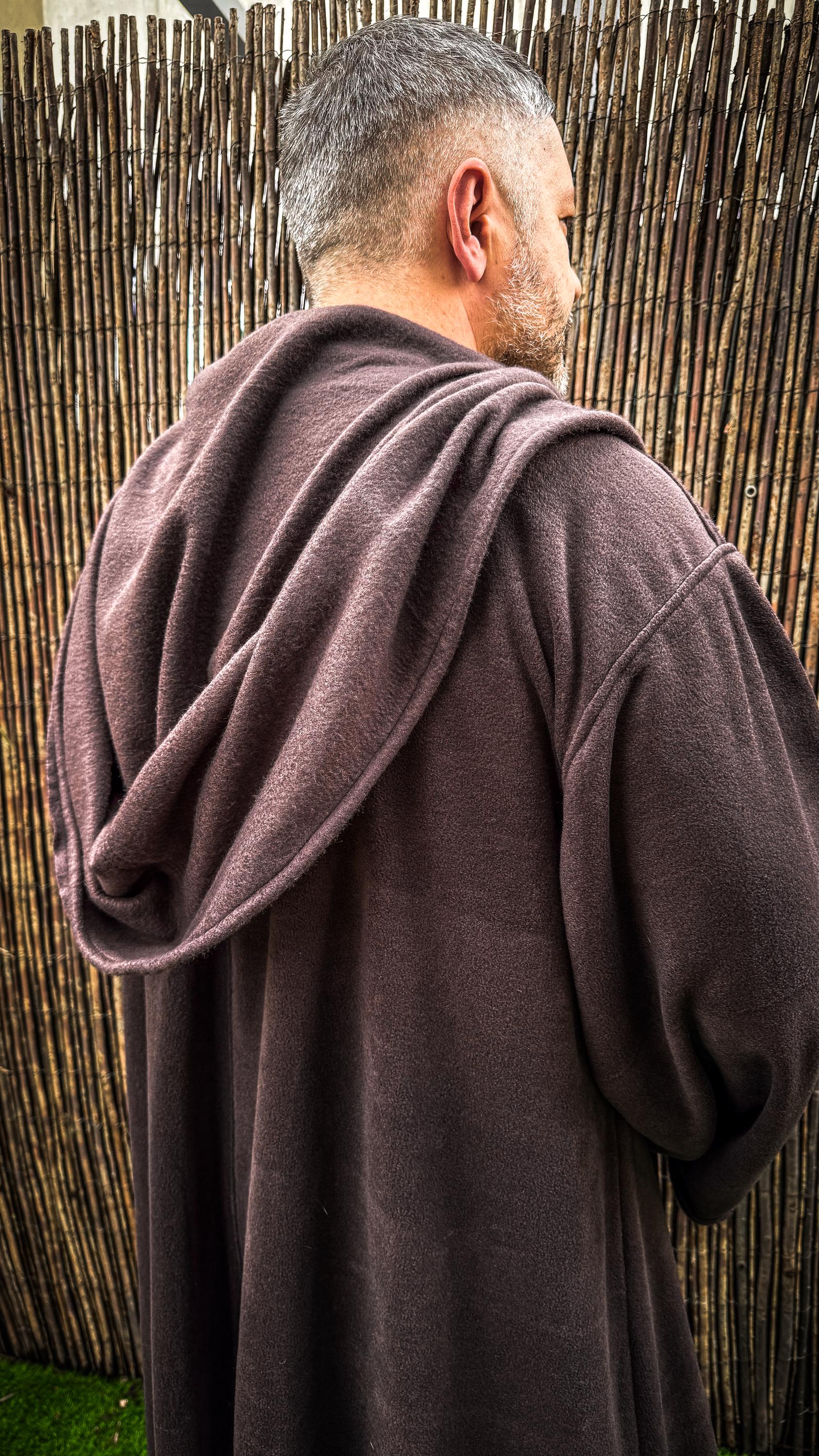 Unisex Fleece Hooded Robe: Medieval Jedi Cosplay Gown - Etsy