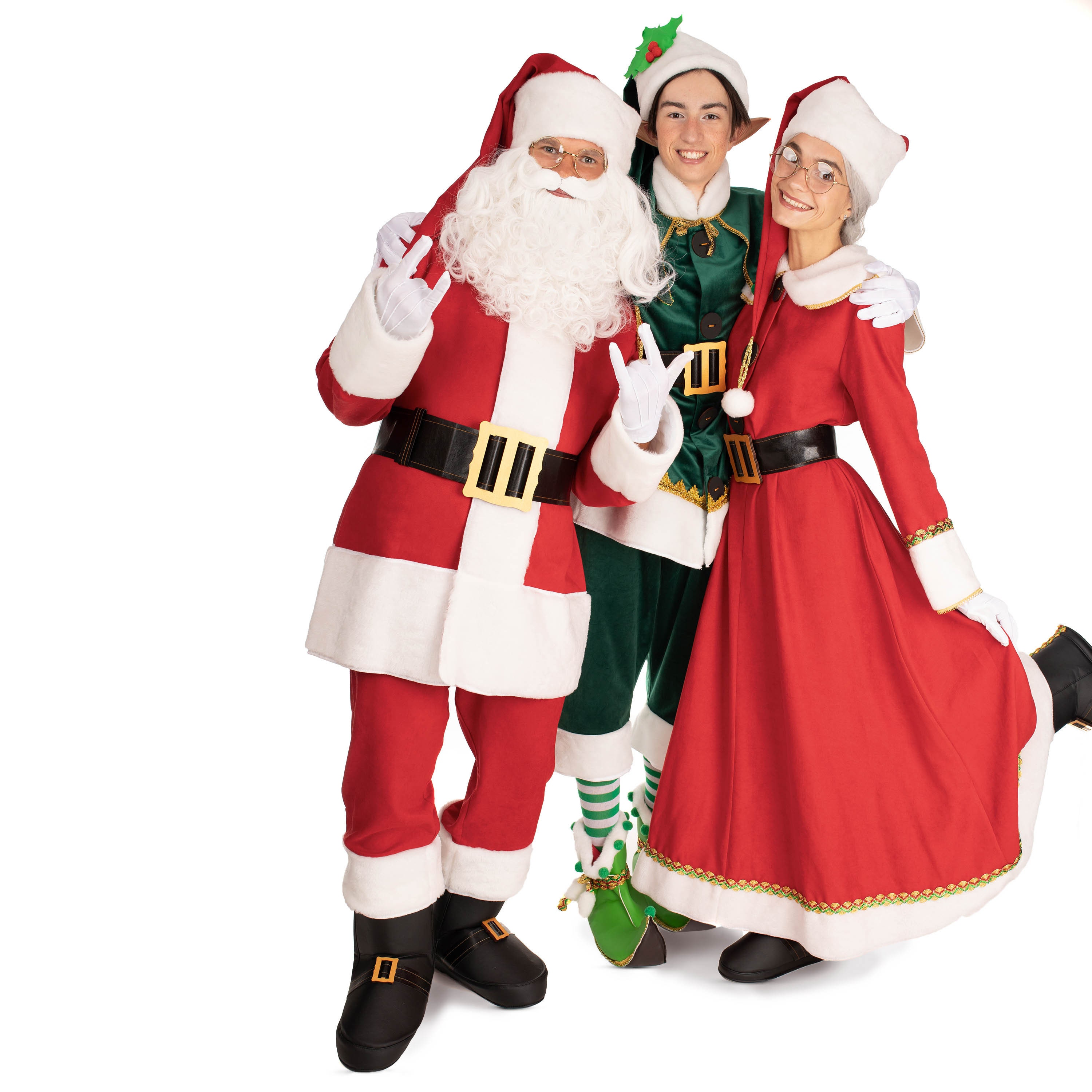 Costumi Natalizi Completo Babbo Natale Donna Vestito Rosso