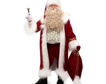 Santa Claus Christmas handmade high-quality Christmas costume set for a professional entertainer for a Christmas party and theme party