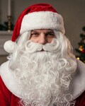 Professional Santa Beard Wig Set | Snowy White Christmas Costume Accessory