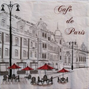 8 tovaglioli di carta Café de Paris