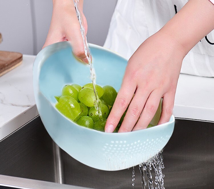 Fruit Rinser Strainer Bowl Multipurpose Kitchen - Fruit & Vegetable Washer, Rice ...