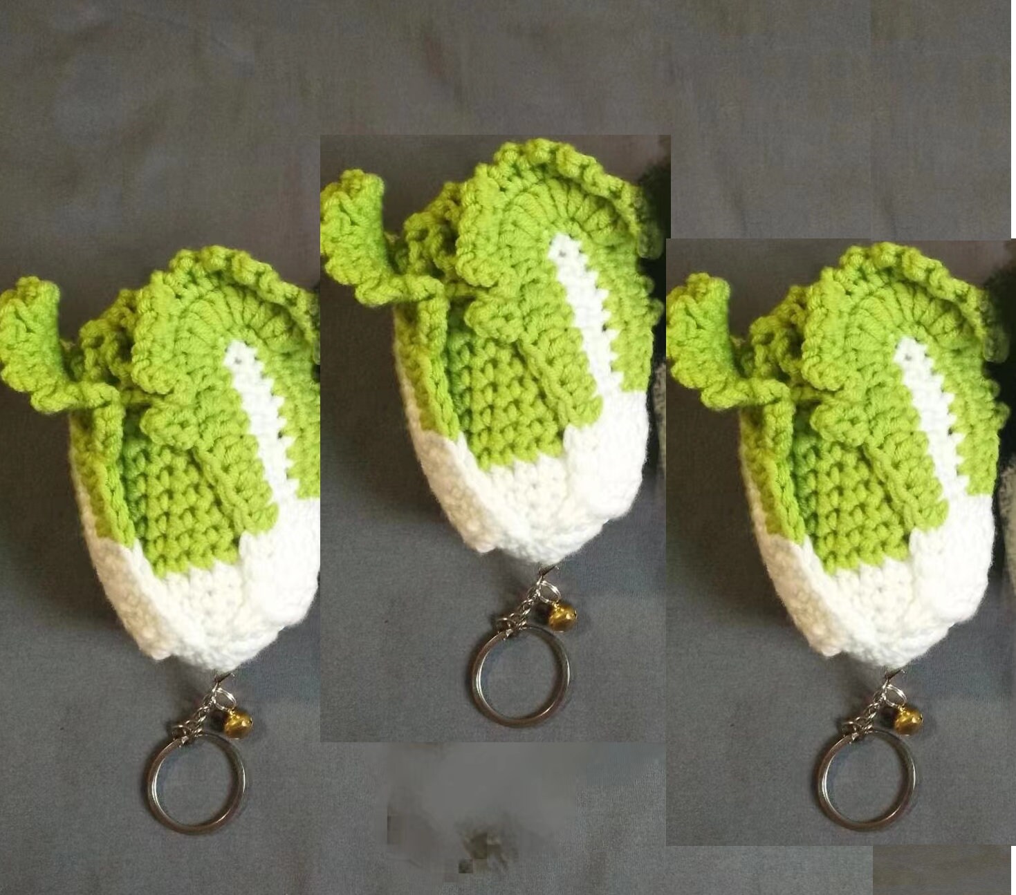 Cute Green Cabbage Keyring Meaning the Arrival of Wealth for Etsy