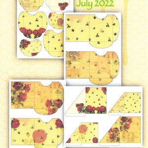 Digital Kits, Mini Albums, Journals, Traveler Notebooks, Junk Journals, Bees, Roses