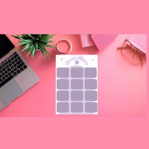 Annual Planner Organiser Template Digital Download and Print at home PDF