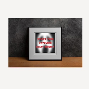 Scream Ghostface Horror Halloween PDF Digital Download, Printable Wall Art