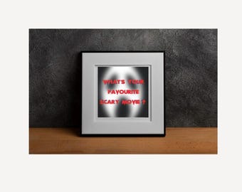Scream Ghostface Horror Halloween PDF Digital Download, Printable Wall Art
