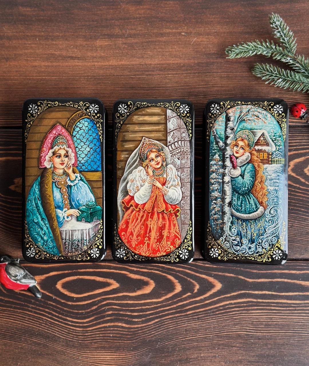 洋書 Russian Lacquered Miniatures 洋書 Russian Lacquered Miniatures Vintage Russian Lacquer